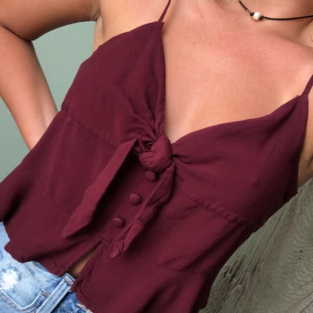 Small red Blouse tank top